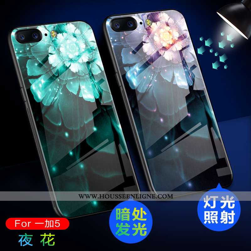 Coque Oneplus 5 Personnalité Créatif Légère Tout Compris Fluide Doux Étui Téléphone Portable Bleu Fo