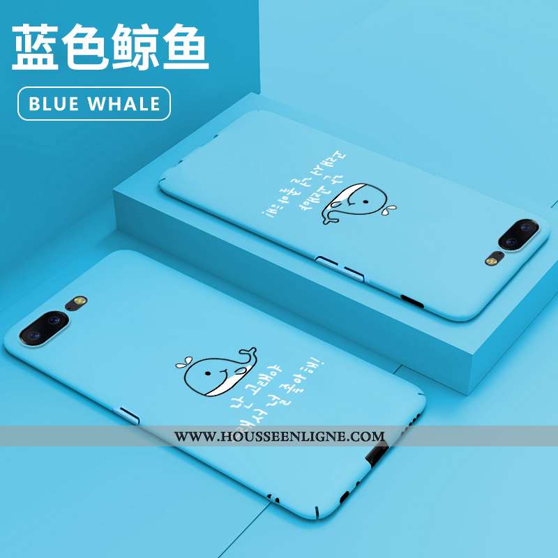 Coque Oneplus 5 Protection Délavé En Daim Dessin Animé Difficile Incassable Net Rouge Bleu