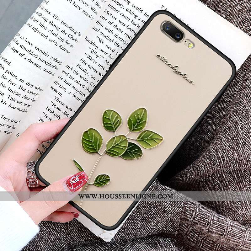 Coque Oneplus 5 Silicone Protection Peinture Délavé En Daim Fluide Doux Arbres Rouge