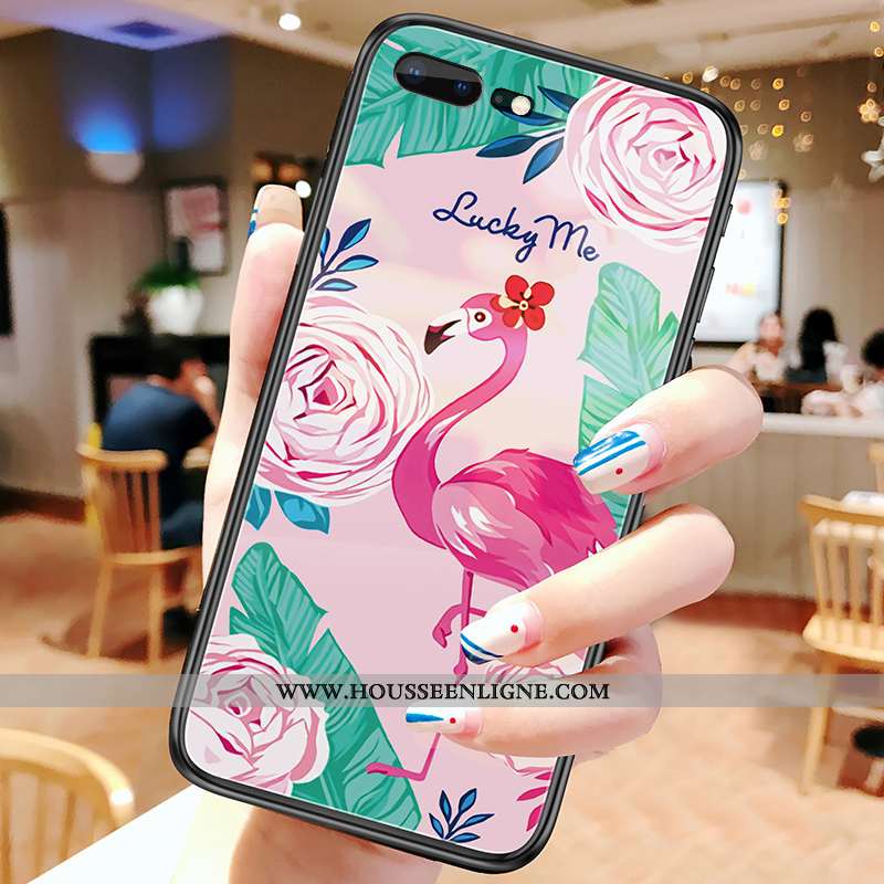 Coque Oneplus 5 Verre Tendance Étui Téléphone Portable Rose