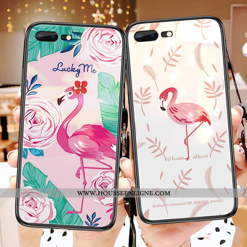 Coque Oneplus 5 Verre Tendance Étui Téléphone Portable Rose