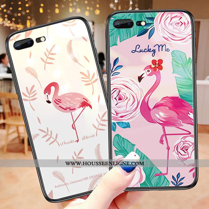 Coque Oneplus 5 Verre Tendance Étui Téléphone Portable Rose