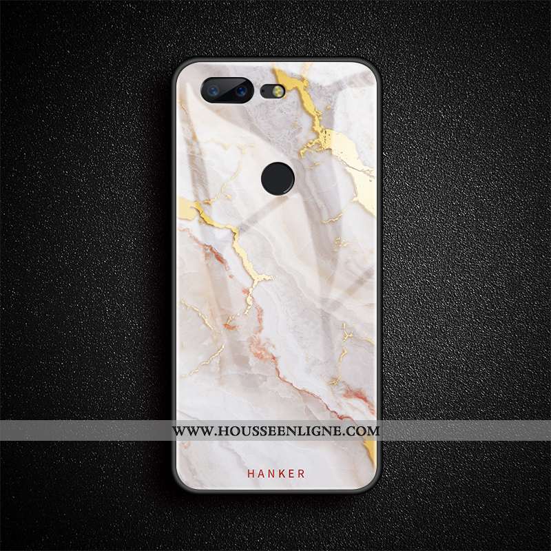 Coque Oneplus 5t Créatif Tendance Art Téléphone Portable Gems Luxe Simple Blanche