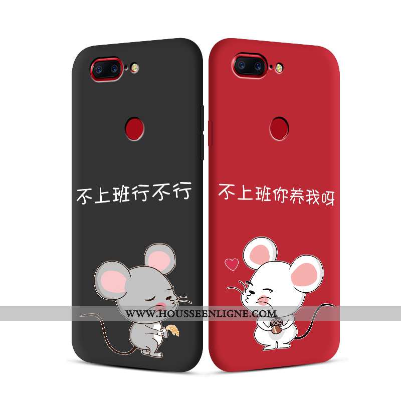 Coque Oneplus 5t Fluide Doux Charmant Légère Étui Incassable Légères Rouge
