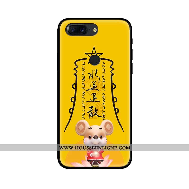Coque Oneplus 5t Fluide Doux Silicone Téléphone Portable Protection Étui Tendance Tout Compris Jaune