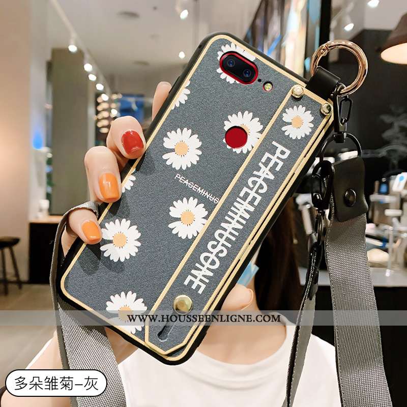 Coque Oneplus 5t Personnalité Créatif Tout Compris Silicone Fluide Doux Peinture Mode Gris