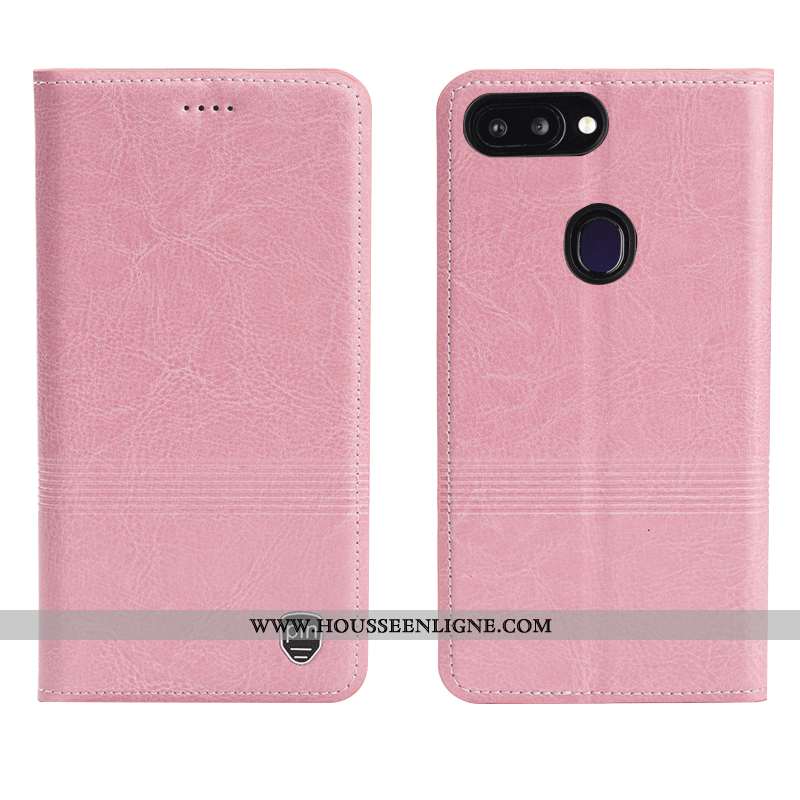 Coque Oneplus 5t Protection Cuir Véritable Téléphone Portable Housse Cuir Étui Marron