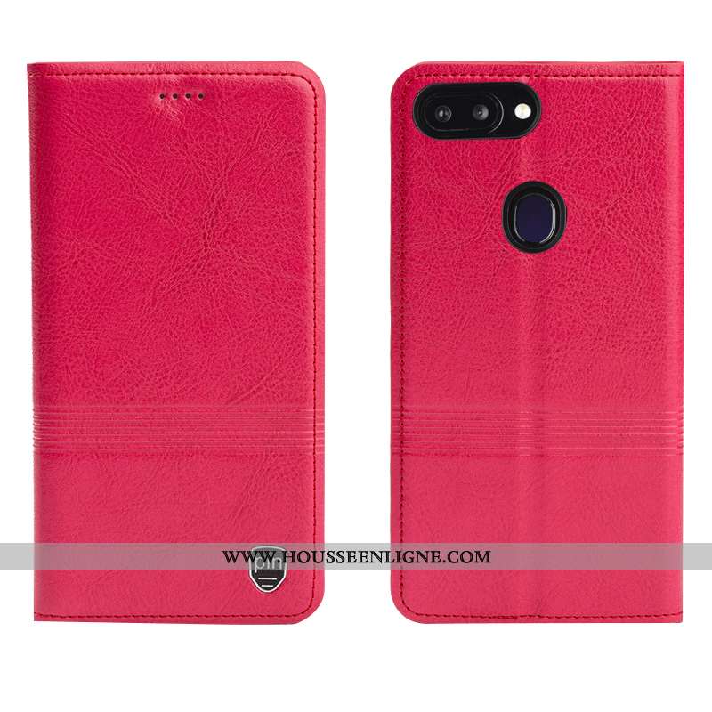 Coque Oneplus 5t Protection Cuir Véritable Téléphone Portable Housse Cuir Étui Marron
