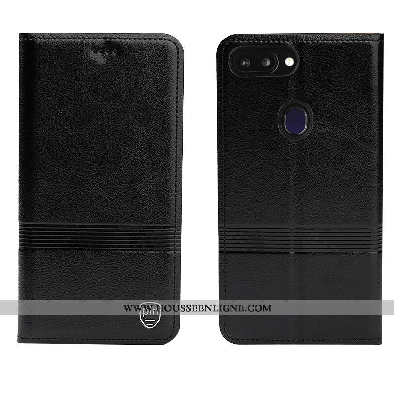 Coque Oneplus 5t Protection Cuir Véritable Téléphone Portable Housse Cuir Étui Marron