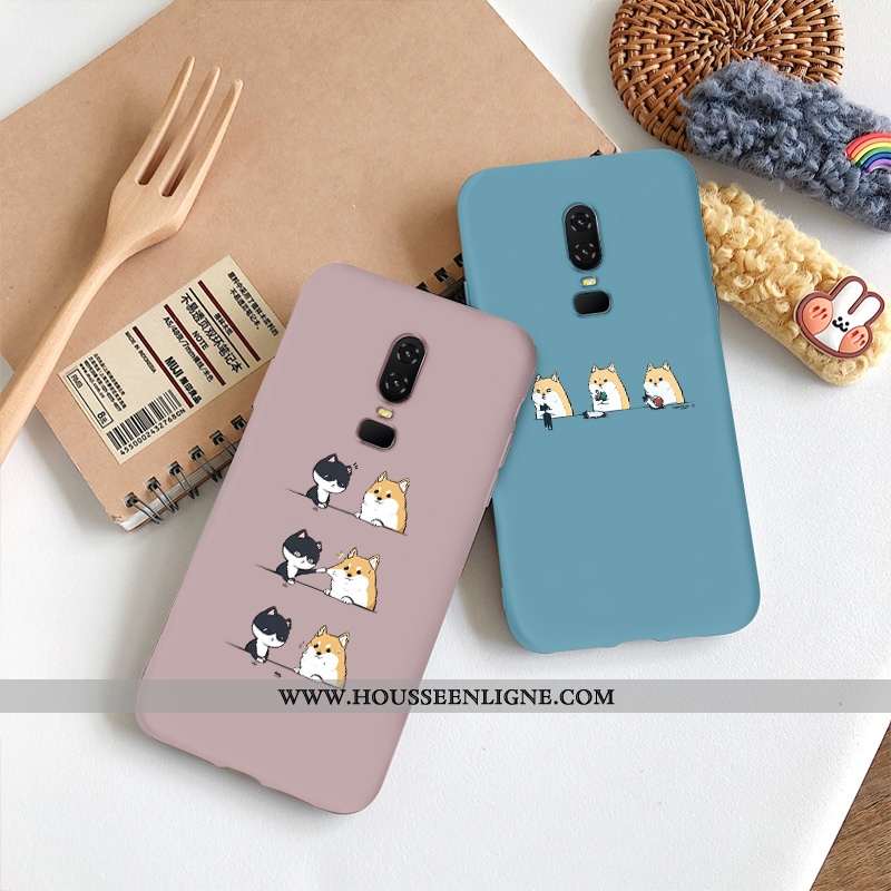 Coque Oneplus 5t Silicone Protection Amoureux Rose Dessin Animé Téléphone Portable