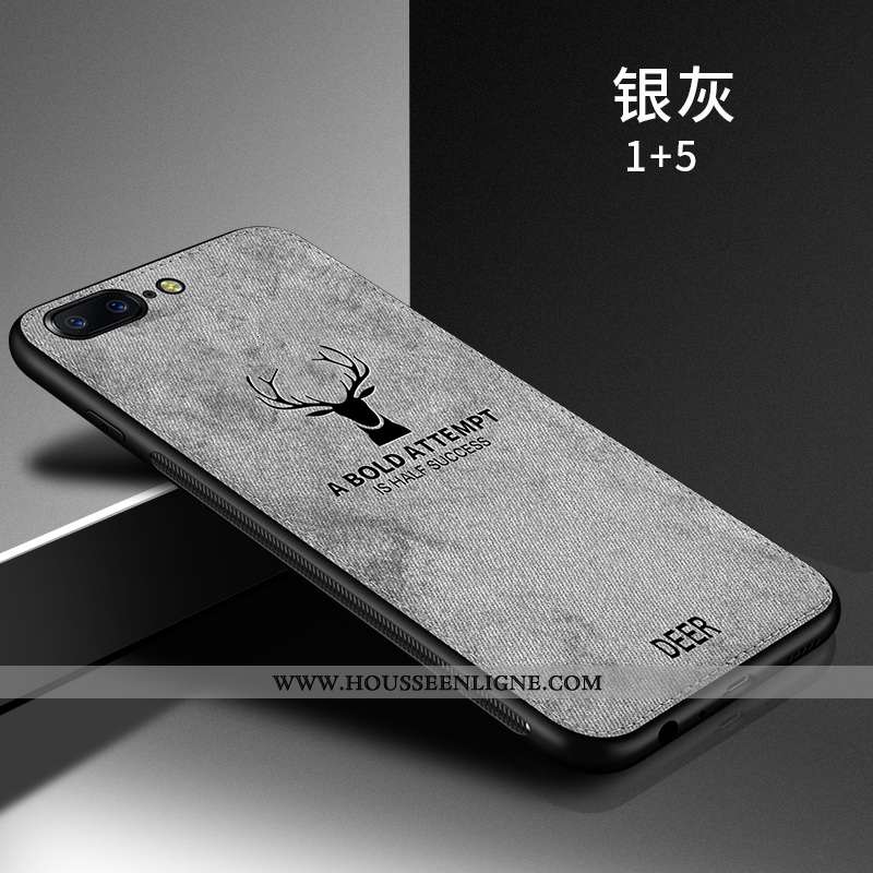 Coque Oneplus 5t Silicone Protection Tendance Bleu Délavé En Daim Personnalité