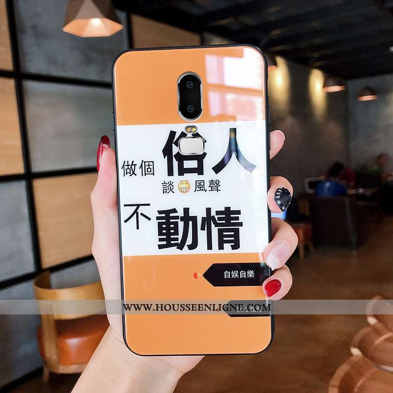Coque Oneplus 6 Fluide Doux Silicone Téléphone Portable Personnalité Amoureux Protection Verre Orang