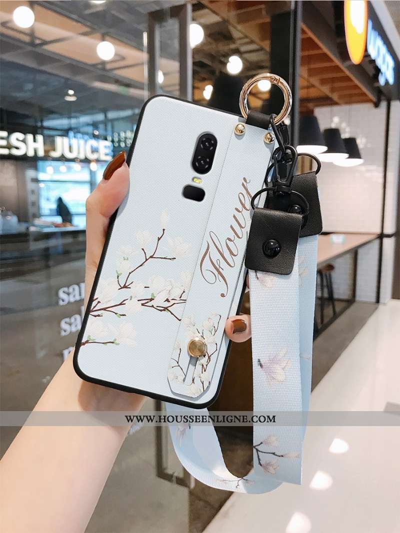 Coque Oneplus 6 Ornements Suspendus Personnalité Ultra Blanc Fluide Doux Style Chinois Incassable Bl