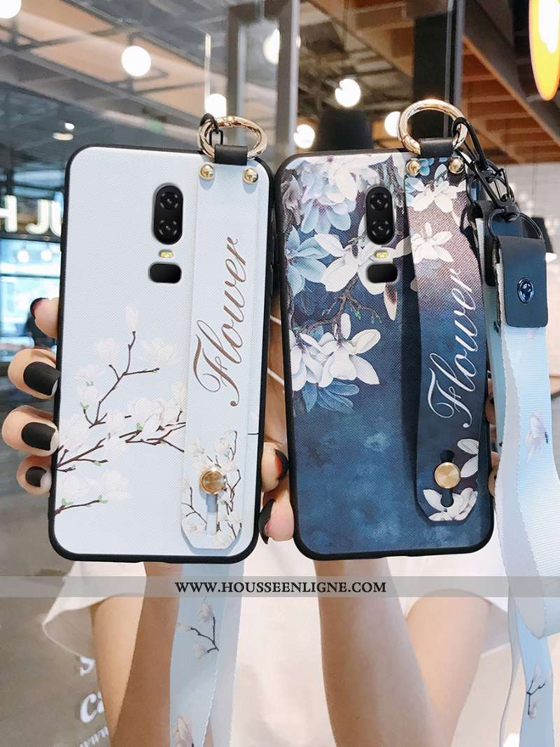 Coque Oneplus 6 Ornements Suspendus Personnalité Ultra Blanc Fluide Doux Style Chinois Incassable Bl