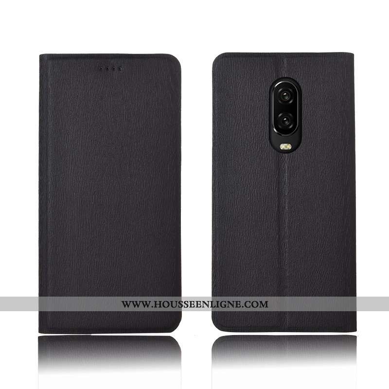 Coque Oneplus 6t Modèle Fleurie Fluide Doux Téléphone Portable Nouveau Incassable Cuir Clamshell Ble