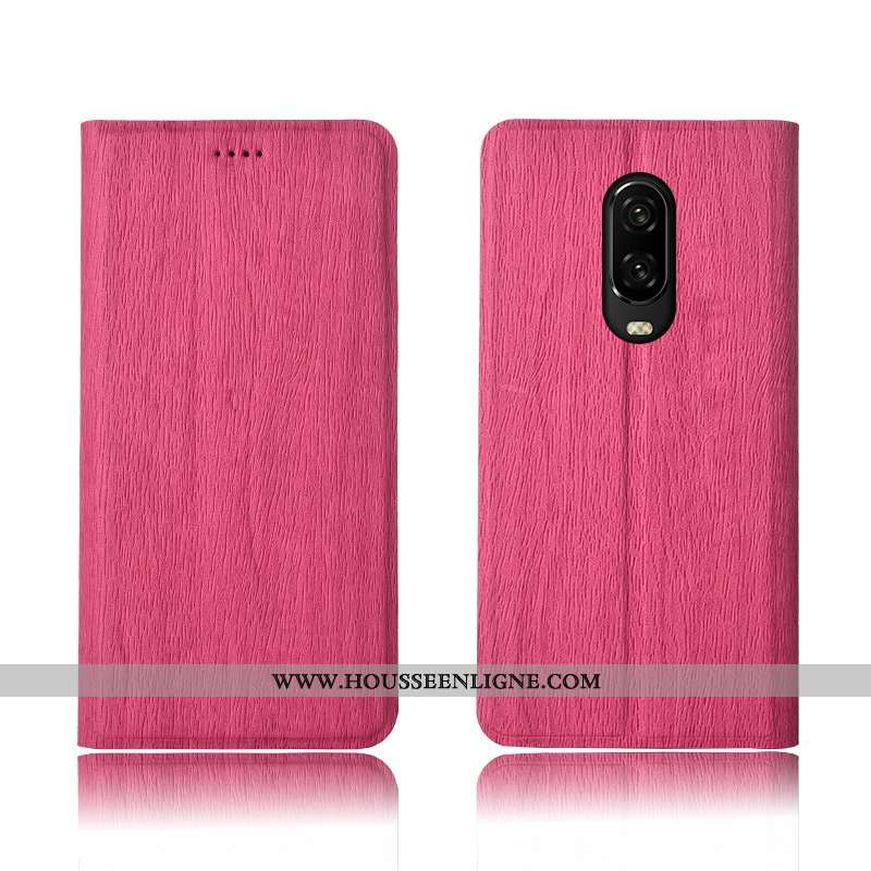 Coque Oneplus 6t Modèle Fleurie Fluide Doux Téléphone Portable Nouveau Incassable Cuir Clamshell Ble