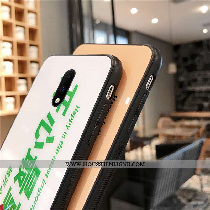 Coque Oneplus 6t Protection Verre Fluide Doux Silicone Étui Tendance Incassable Verte