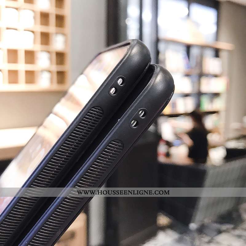 Coque Oneplus 6t Verre Personnalité Incassable Drôle Téléphone Portable Silicone Rouge
