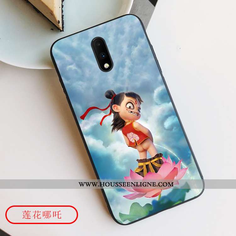 Coque Oneplus 7 Charmant Ultra Téléphone Portable Légère Luxe Dessin Animé Tout Compris Bleu