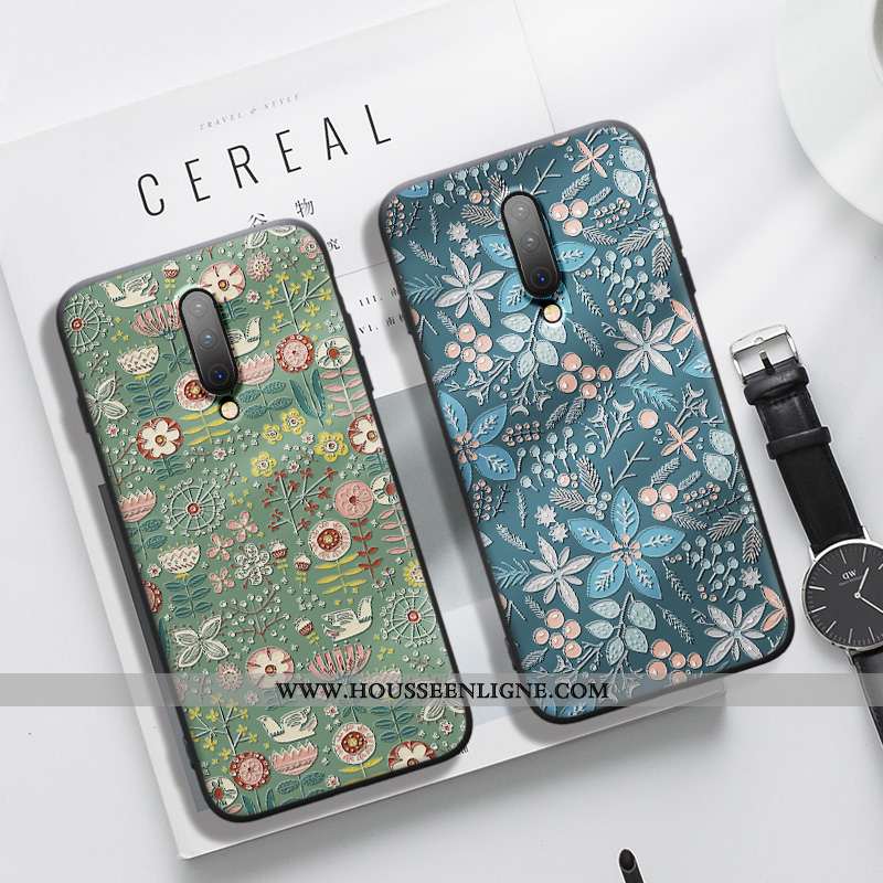 Coque Oneplus 7 Fluide Doux Silicone Charmant Dimensionnel Téléphone Portable Incassable Délavé En D