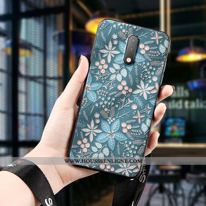 Coque Oneplus 7 Fluide Doux Silicone Charmant Dimensionnel Téléphone Portable Incassable Délavé En D