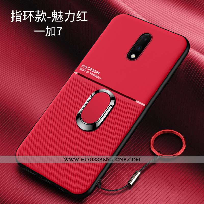 Coque Oneplus 7 Fluide Doux Silicone Ultra Personnalité Bleu Marin Délavé En Daim Légère Bleu Foncé