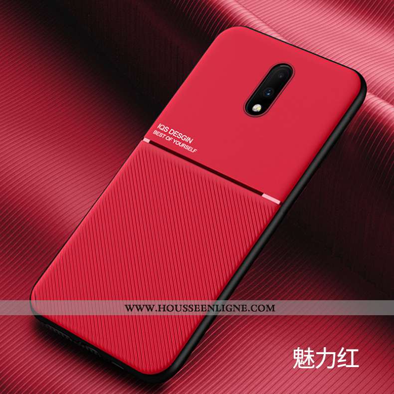 Coque Oneplus 7 Fluide Doux Silicone Ultra Personnalité Bleu Marin Délavé En Daim Légère Bleu Foncé