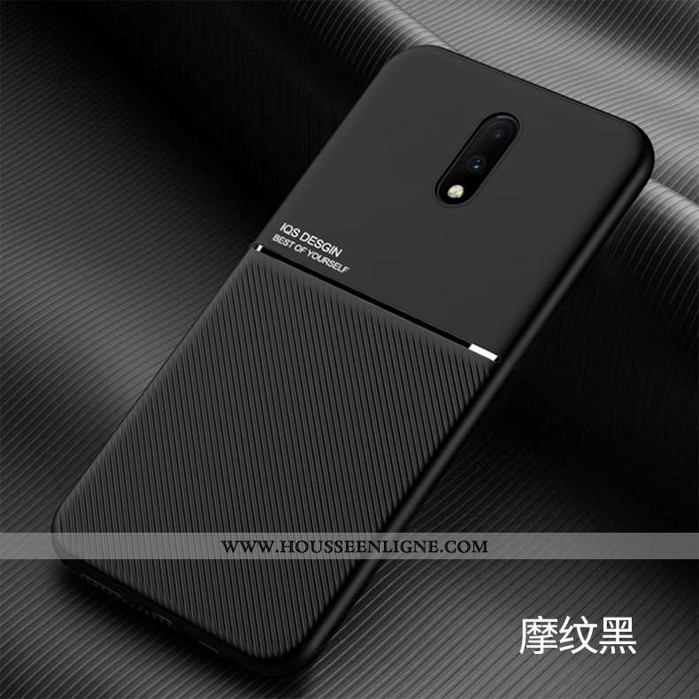 Coque Oneplus 7 Fluide Doux Silicone Ultra Personnalité Bleu Marin Délavé En Daim Légère Bleu Foncé