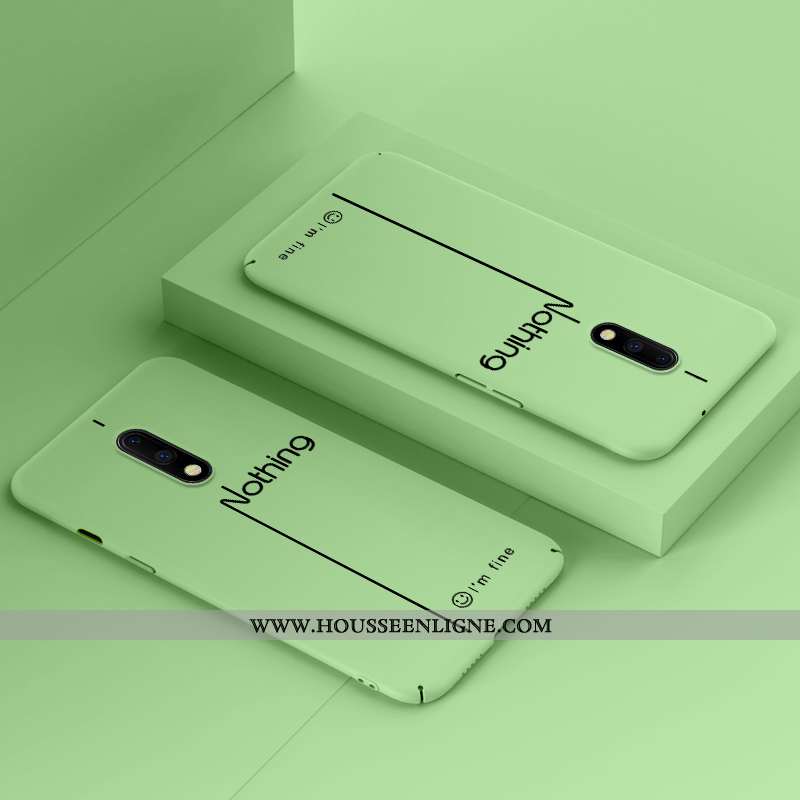 Coque Oneplus 7 Légère Protection Nouveau Simple Tendance Créatif Verte