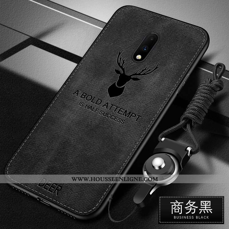 Coque Oneplus 7 Modèle Fleurie Fluide Doux Étui Incassable Tout Compris Antidérapant Gris