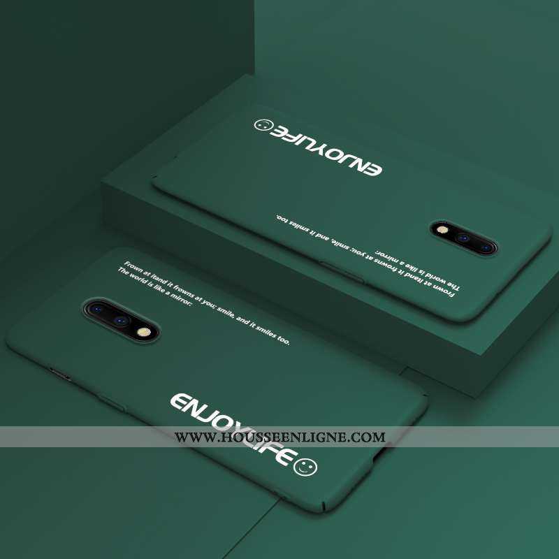 Coque Oneplus 7 Personnalité Créatif Vert Tout Compris Tendance Téléphone Portable Verte