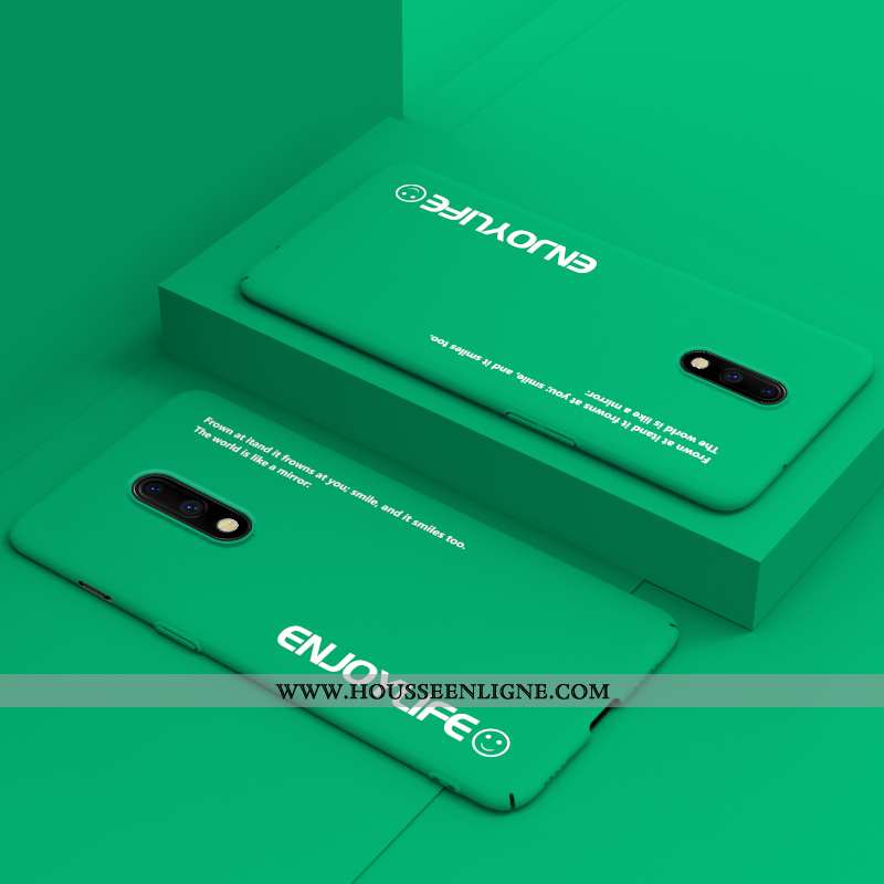 Coque Oneplus 7 Personnalité Créatif Vert Tout Compris Tendance Téléphone Portable Verte