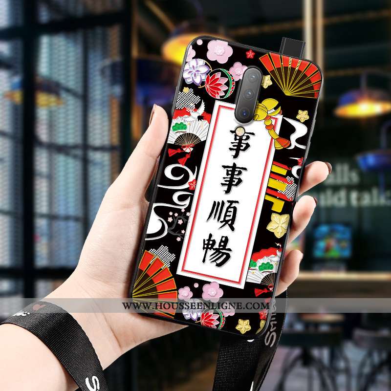 Coque Oneplus 7 Pro Fluide Doux Silicone Gaufrage Art Téléphone Portable Dimensionnel Incassable Rou