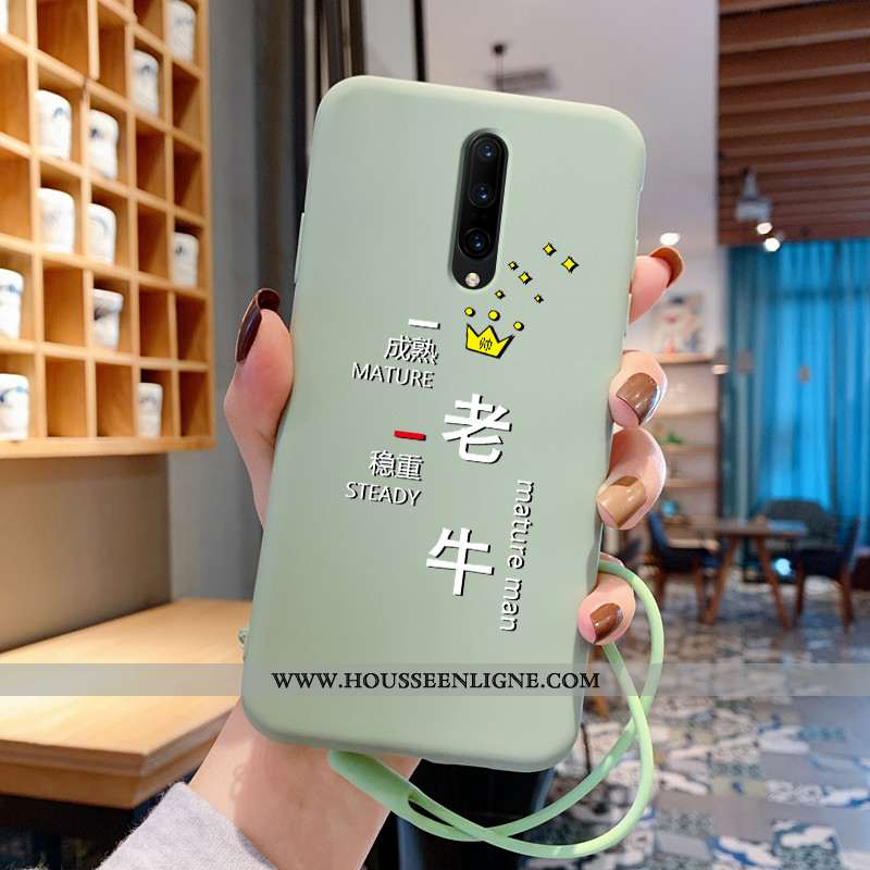 Coque Oneplus 7 Pro Légère Fluide Doux Ultra Vert Bovins Silicone Verte