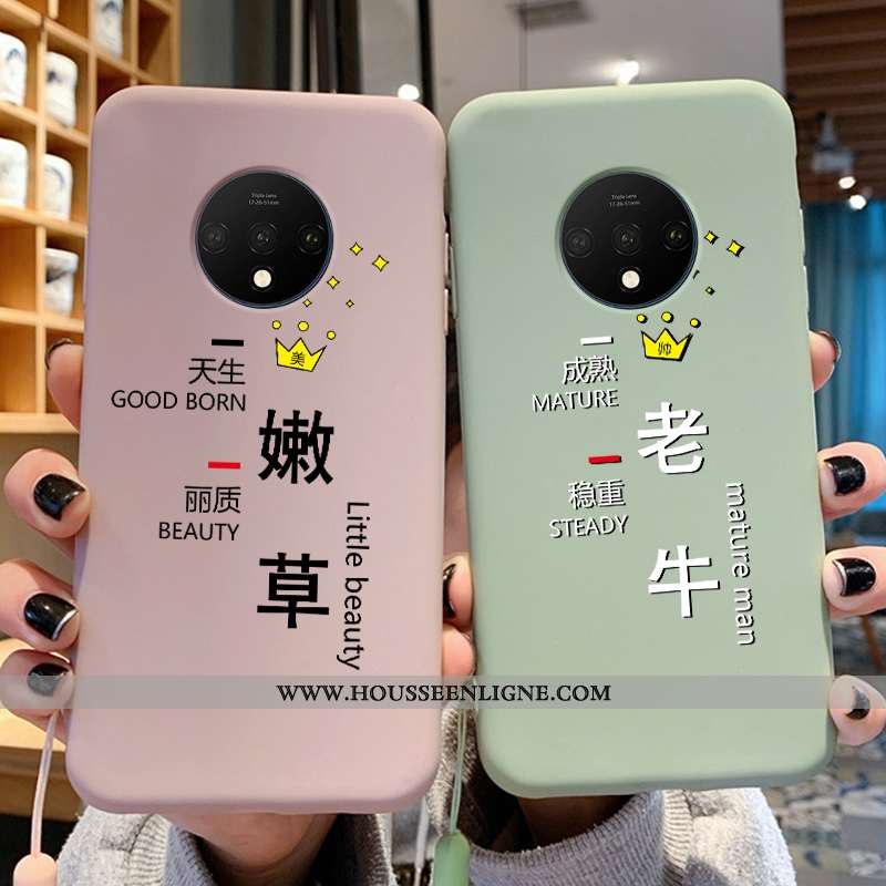 Coque Oneplus 7 Pro Légère Fluide Doux Ultra Vert Bovins Silicone Verte