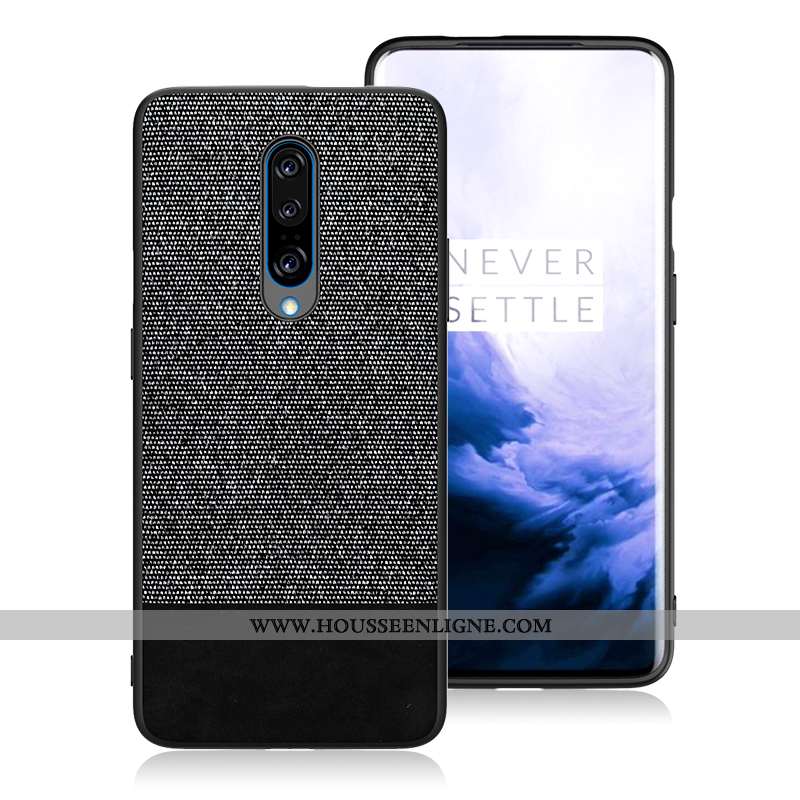 Coque Oneplus 7 Pro Modèle Fleurie Fluide Doux Protection Étui Ultra Tendance Tissu Rouge