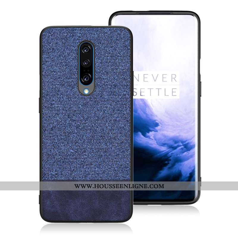 Coque Oneplus 7 Pro Modèle Fleurie Fluide Doux Protection Étui Ultra Tendance Tissu Rouge