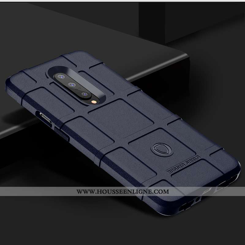 Coque Oneplus 7 Pro Silicone Protection Tout Compris Net Rouge Délavé En Daim Argent Tendance