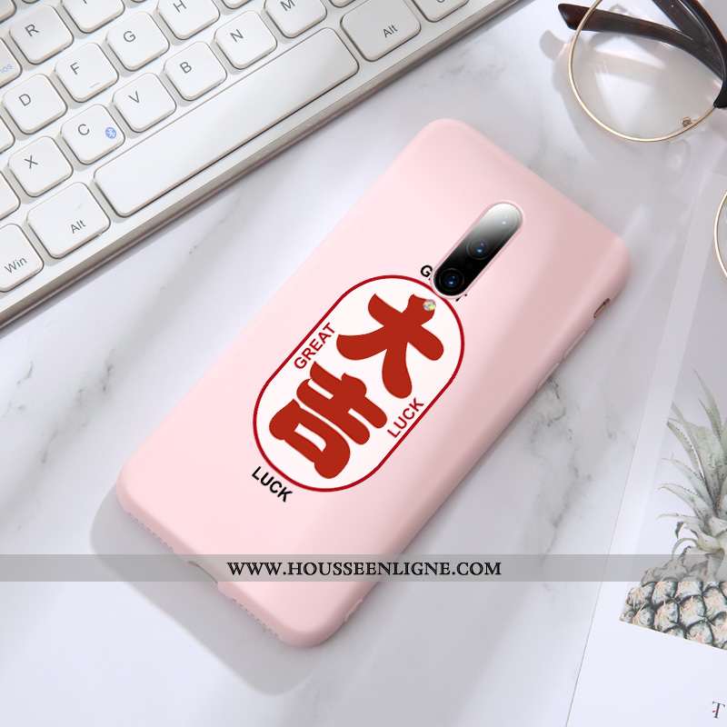Coque Oneplus 7 Pro Tendance Légère Incassable Fluide Doux Créatif Net Rouge Silicone Verte