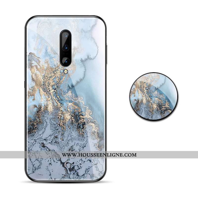Coque Oneplus 7 Pro Ultra Légère Verre Violet Grand Étui
