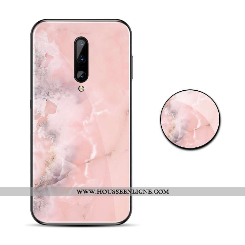 Coque Oneplus 7 Pro Ultra Légère Verre Violet Grand Étui