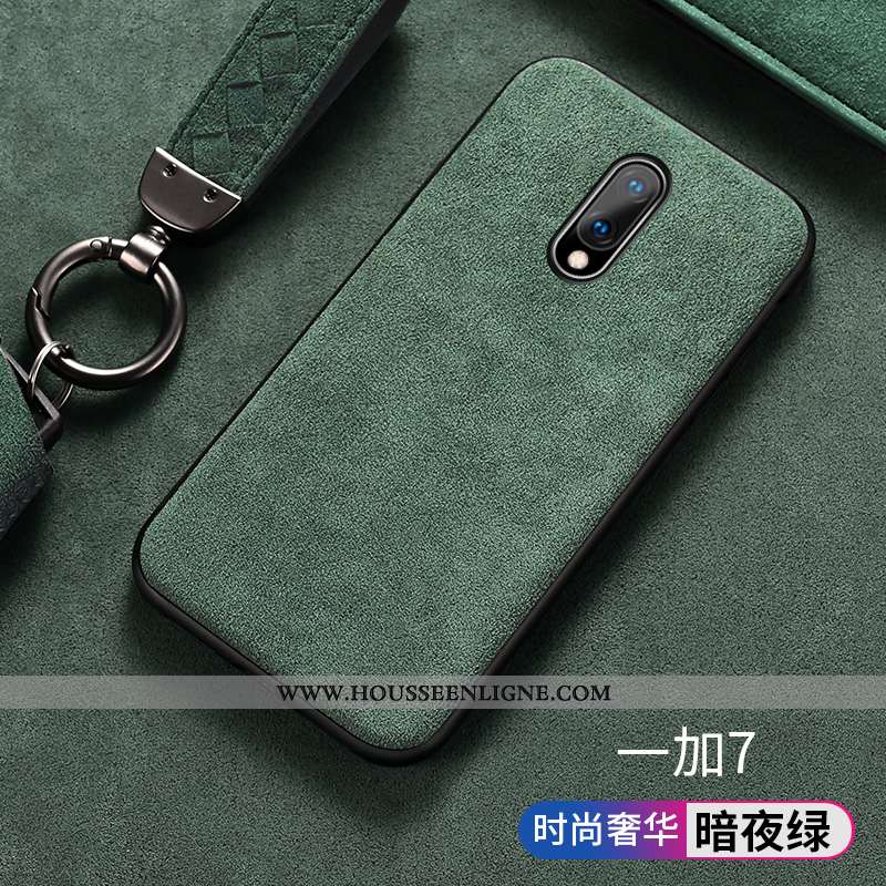 Coque Oneplus 7 Tendance Fluide Doux Protection Silicone Orange Étui Europe