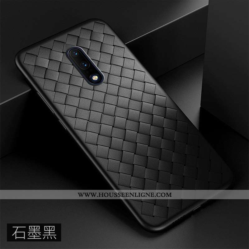 Coque Oneplus 7 Tendance Légère Créatif Protection Personnalité Rouge Tissage