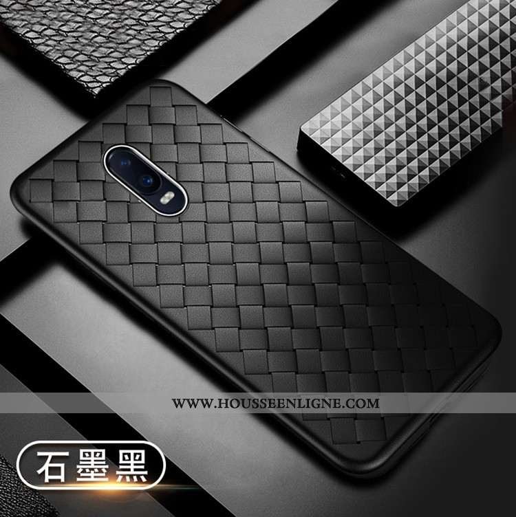 Coque Oneplus 7 Tendance Légère Créatif Protection Personnalité Rouge Tissage