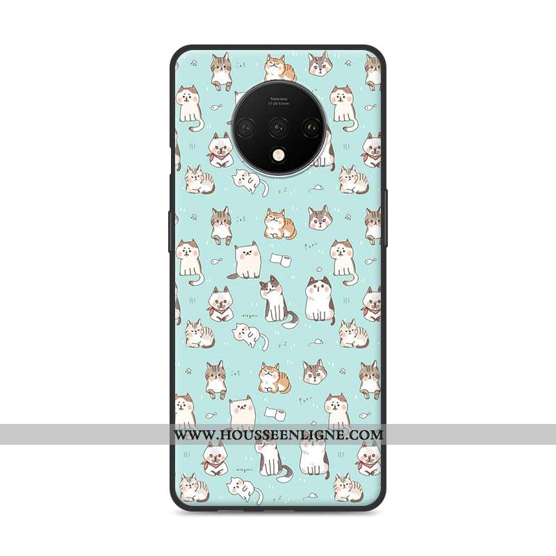 Coque Oneplus 7t Fluide Doux Silicone Rouge Charmant Étui Incassable Téléphone Portable