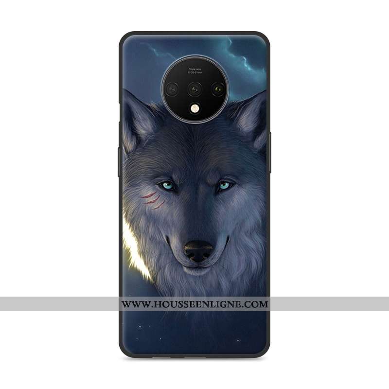 Coque Oneplus 7t Fluide Doux Silicone Rouge Charmant Étui Incassable Téléphone Portable