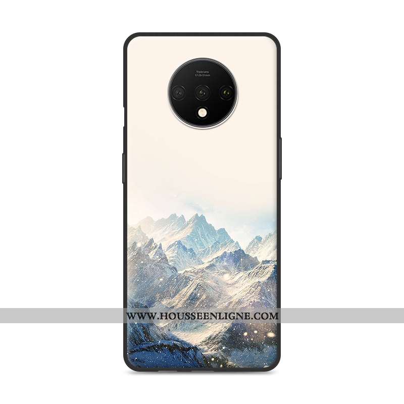 Coque Oneplus 7t Fluide Doux Silicone Rouge Charmant Étui Incassable Téléphone Portable