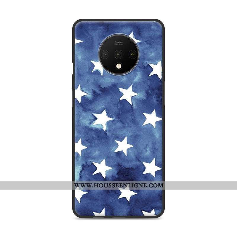 Coque Oneplus 7t Fluide Doux Silicone Rouge Charmant Étui Incassable Téléphone Portable