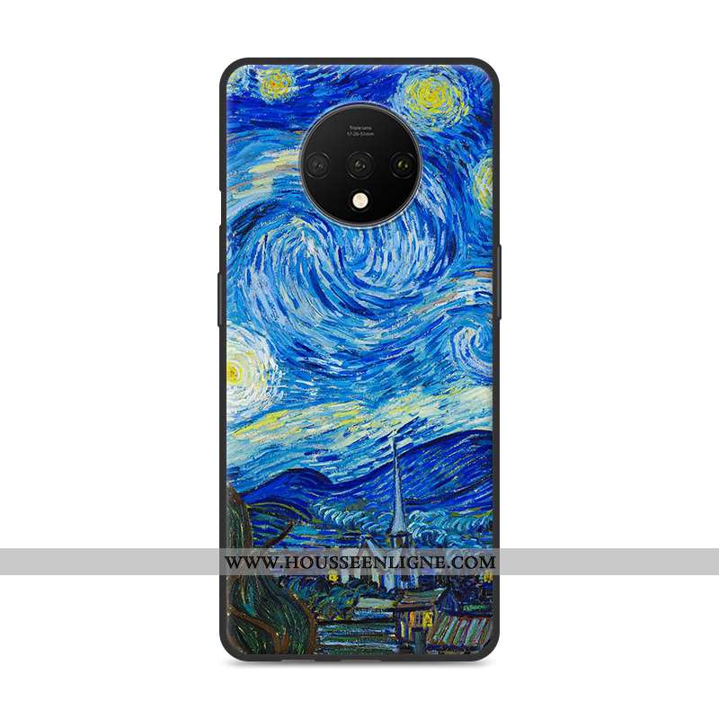 Coque Oneplus 7t Fluide Doux Silicone Rouge Charmant Étui Incassable Téléphone Portable