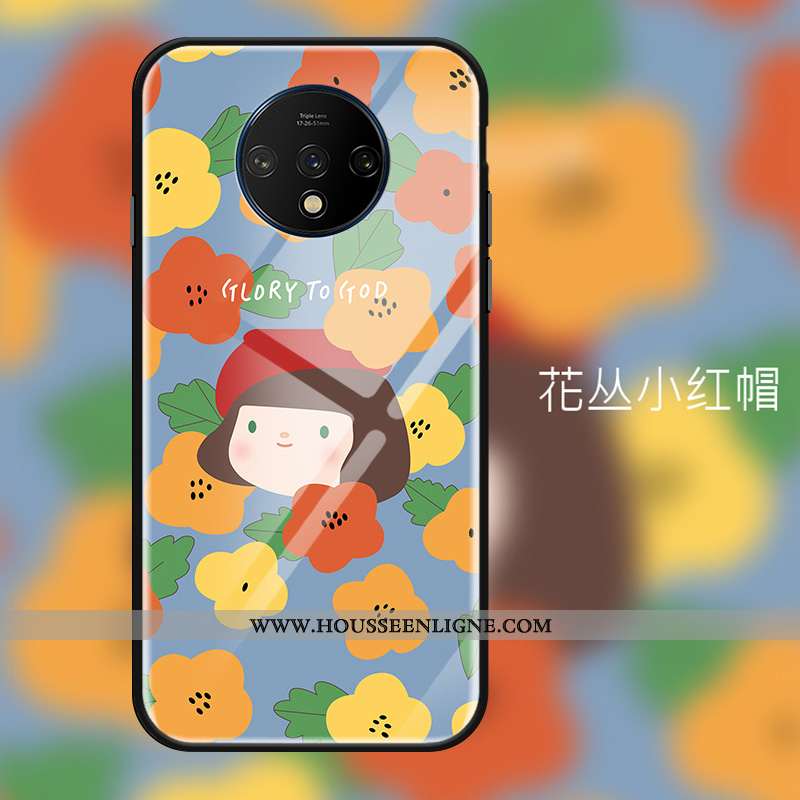 Coque Oneplus 7t Ornements Suspendus Tendance Net Rouge Rose Téléphone Portable Protection